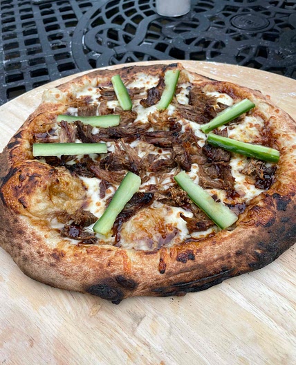 Crispy Duck Pizza