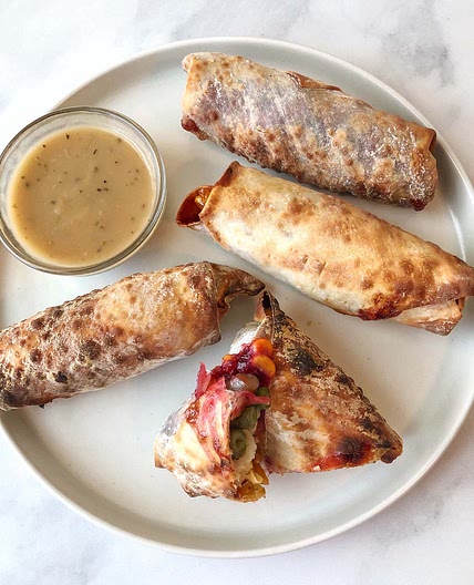 Thanksgiving Leftover Egg Rolls (Air Fryer)