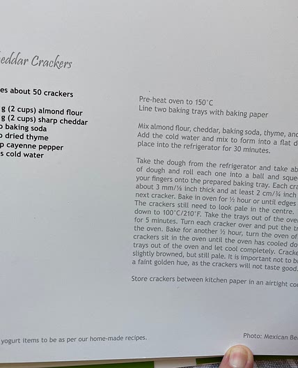 Cheddar Crackers