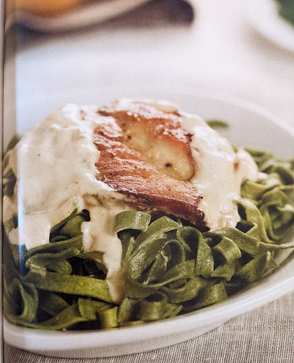 Chicken Scaloppine in Alfredo Sauce