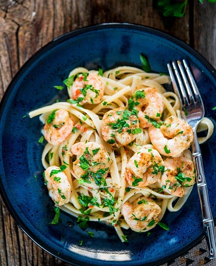 Italian Shrimp Bake with Pasta