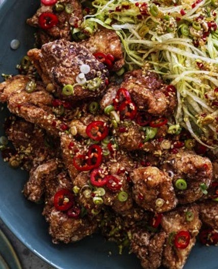 Adam Liaw's fried chicken with vinegar dressing