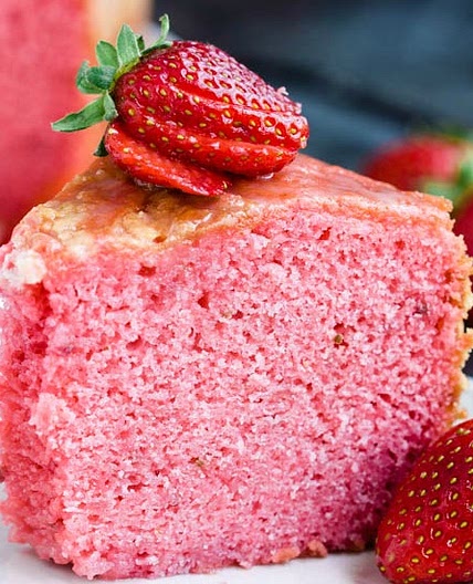 Melt in your Mouth Strawberry Buttermilk Pound Cake