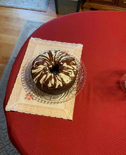 Orange Coffee Fudge Cake