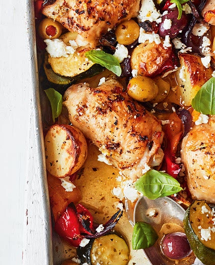Davina's Chicken & Roast Vegetable Tray Bake Recipe