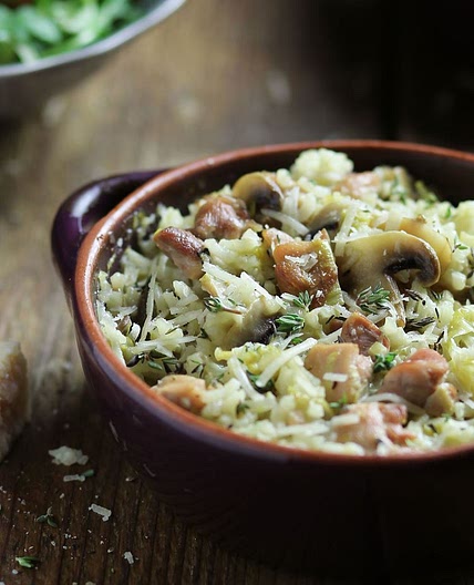 Baked Chicken, Lemon & Thyme Risotto