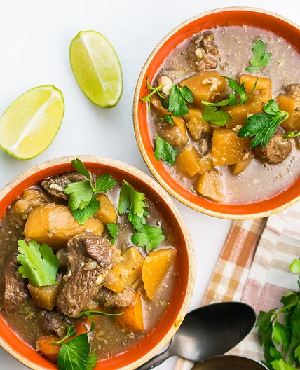 Slow-cooked beef stew