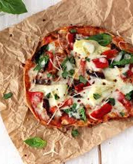 Roast vegetable pizza