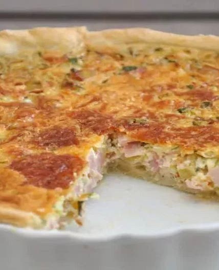 Quiche lorraine courgettes/lardons