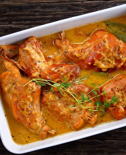 Lapin à la moutarde