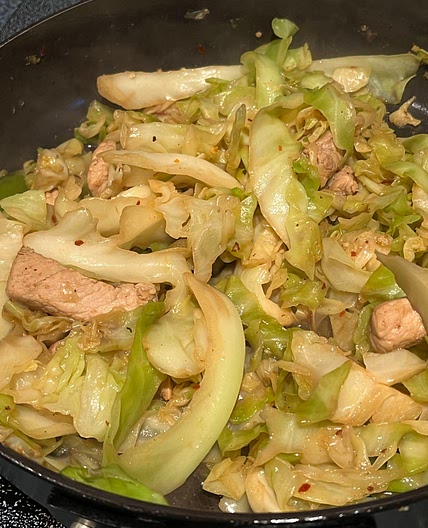 Cabbage And Pork Stir fry