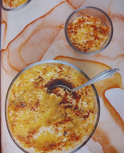 Tomato Rice with Crispy Cheddar p 170 Indianish