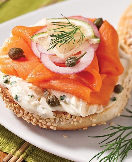 Bagel au saumon fumée 