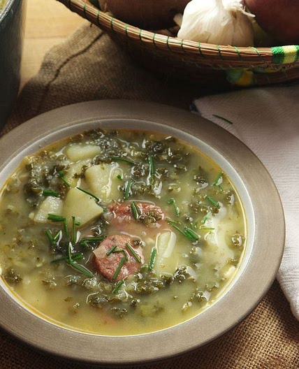 Caldo Verde (Portuguese Potato and Kale Soup With Sausage) Recipe