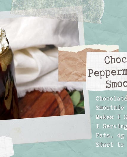Chocolate Peppermint Chia Smoothie