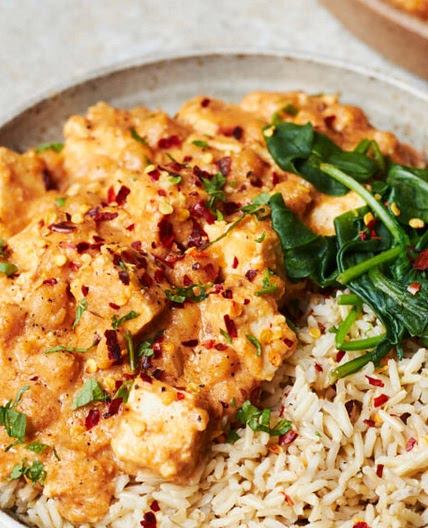 Tofu & Chickpea Korma Curry