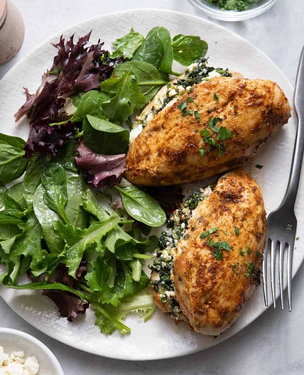 Spinach Feta Stuffed Chicken