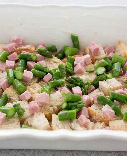 Ham and Asparagus Strata
