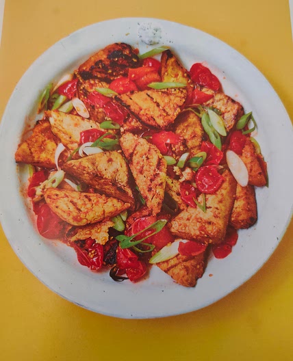 Vietnamese Griddled Tofu with Tomatoes & Spring Onions