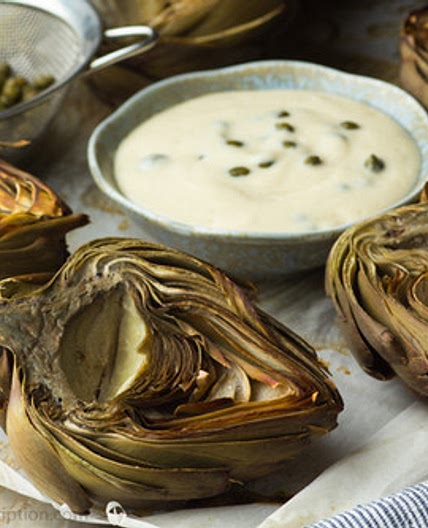 Artichokes en Papillote with Caper Aioli | cathyskitchen
