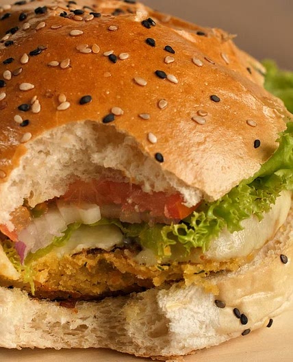 Hambúrguer de grão de bico