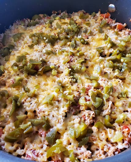 Cauliflower rice Mexican skillet