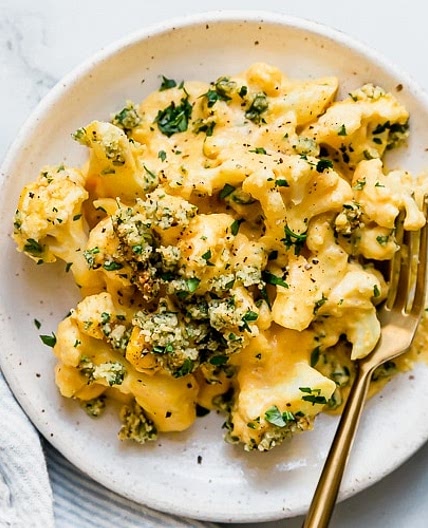 Vegan Cauliflower Mac and Cheese