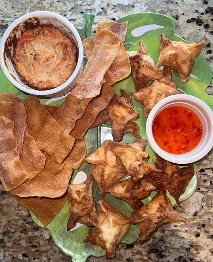 Crab Rangoon 2 ways
