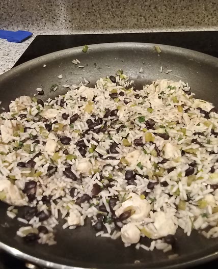 One Pan Cilantro-Lime Chicken and Rice with Black Beans