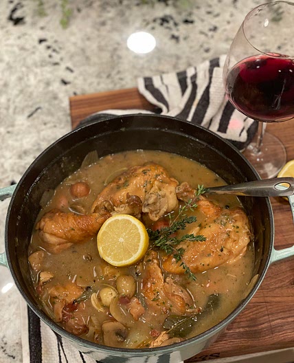 White Wine Braised Chicken