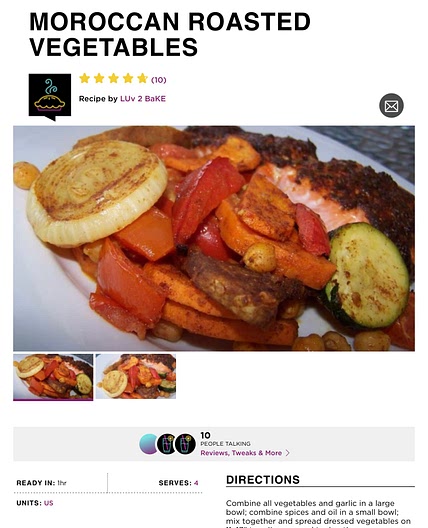 Moroccan veg