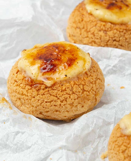 Crème brûlée choux craquelin