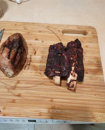 Beef ribs for one