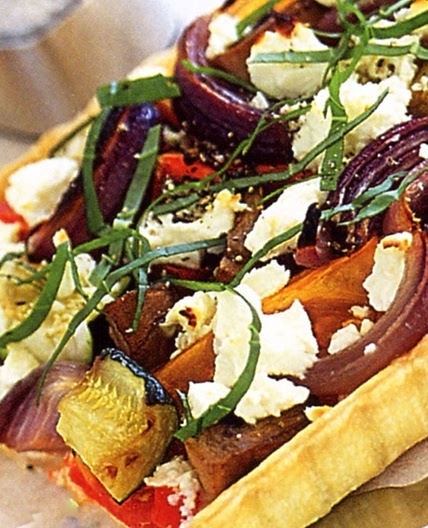 Roasted vegetable tart