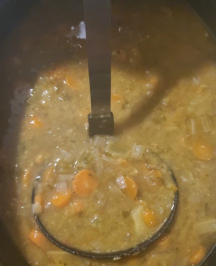 Vegetarian split pea soup