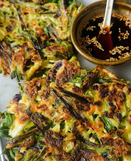 Korean veggie pancakes