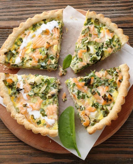 Quiche saumon épinards