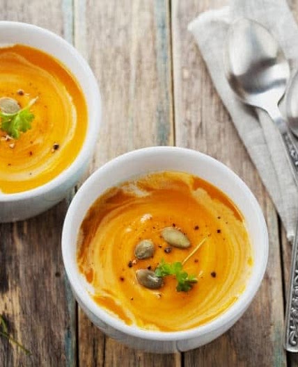 Velouté potiron et carottes