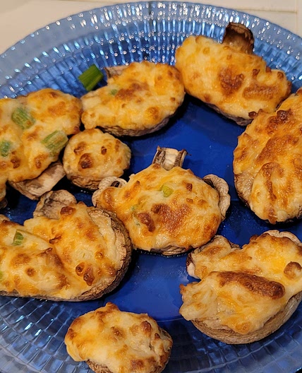 Air Fryer Stuffed Mushrooms