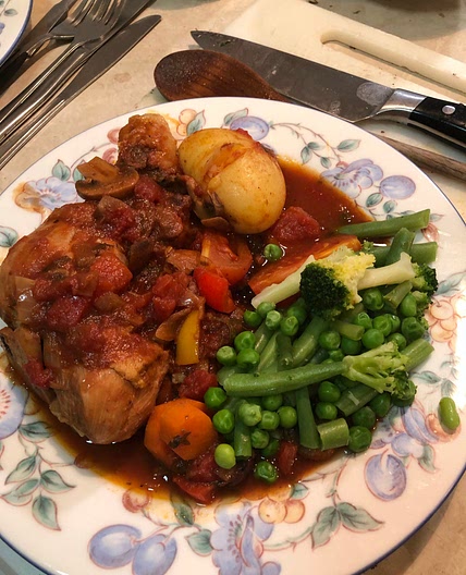 Chicken Cacciatore - Cafe Delites