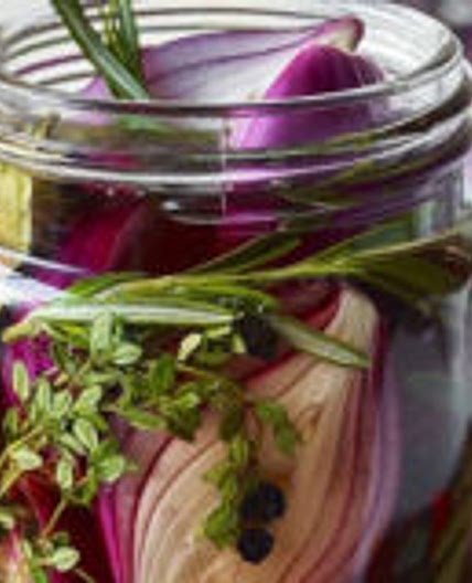 Pickled red onions
