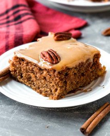 Moist Chai Applesauce Cake