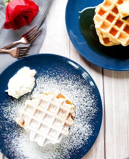 German Waffles (Less Sweet)