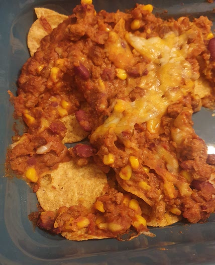 Quick veggie nachos