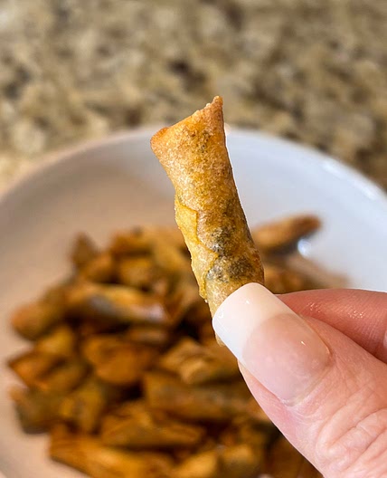 Mini spicy floss rolls