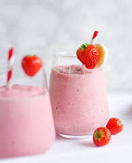 Strawberry banana smoothie vit c 193 calories *