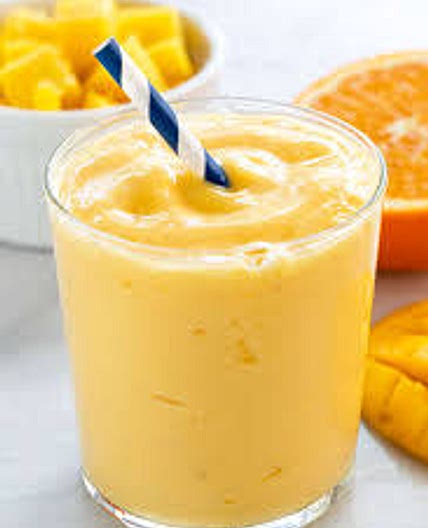 Mango smoothie high fibre and protein 361 cal *
