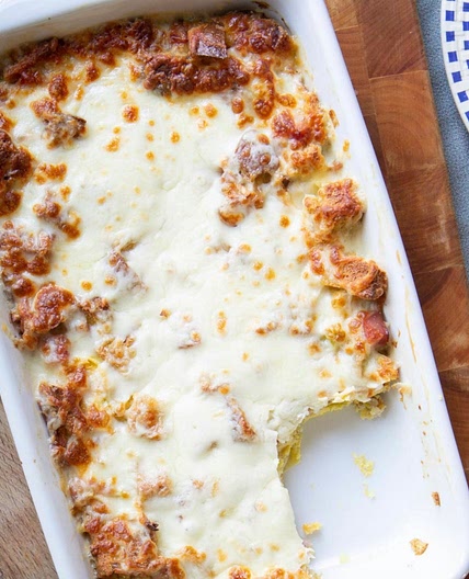 Casserole déjeuner au jambon et au poireau