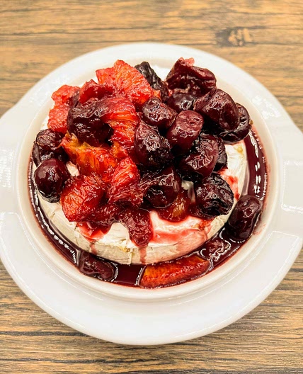 Orange Cherry Baked Brie