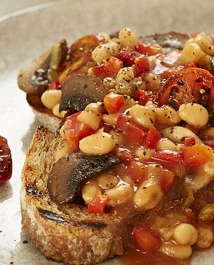 Healthy beans on toast
